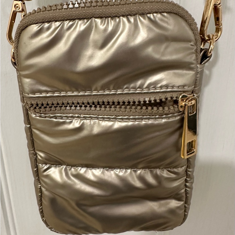 Chico’s Gold Crossbody Bag - Picture 2 of 7